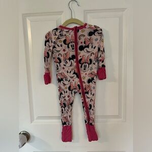 Little Sleepies Minnie Mouse pajamas size 6-12 months.